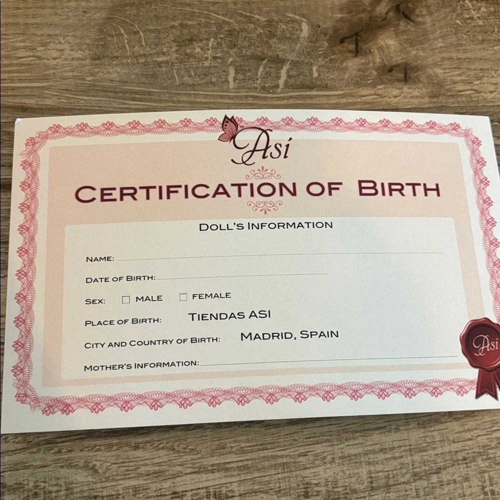 Asi Baby Doll with Striped Outfit Brand New